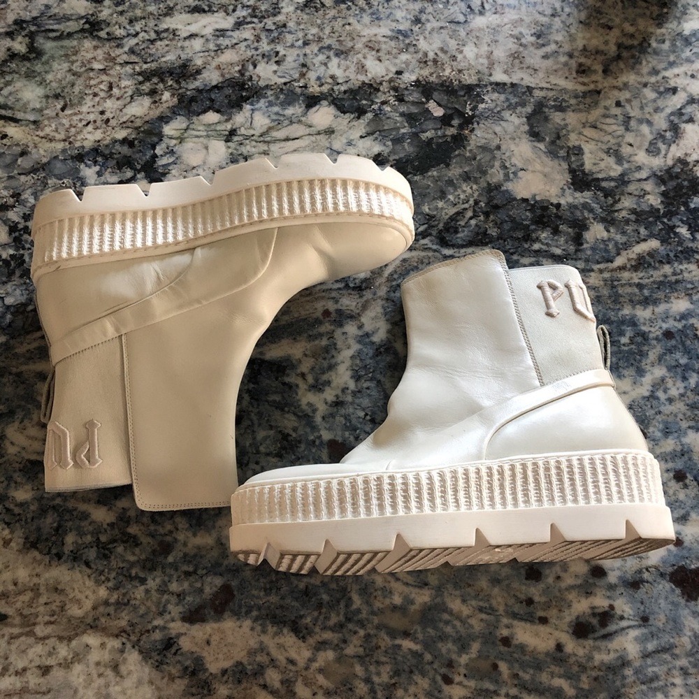 Puma by Rihanna white boots